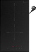 Zweiplatten-Induktionskochfeld, Mattglas, 3500W, Boost, 9 Stufen, Timer, Kindersicherung